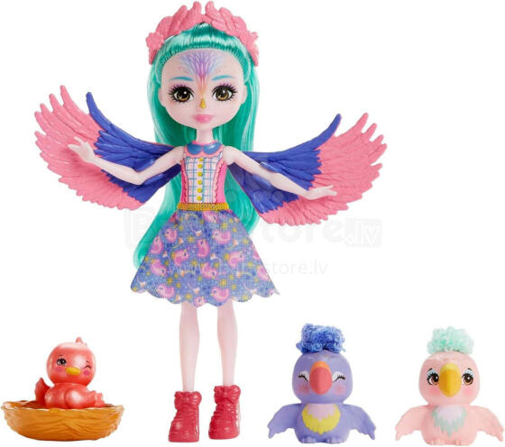 Lelle - 04659 - ENCHANTIMALS - GALVENĀ IELA - FILIA FINCH - ĢIMENES PAPAGAILIS