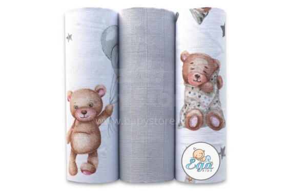 Diaper - SET - 29477 - MUSLIN - EGA - size 60x80 cm  - nr. 64