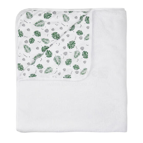 Blanket - 09-472  - two-sided -  MONSTERA - size 110x90 cm