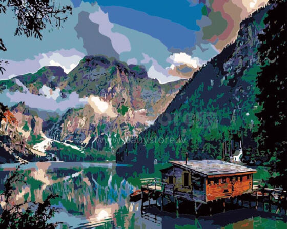 Painting by the numbers - 45674 - MOUNTAINS - size 40x50 cm