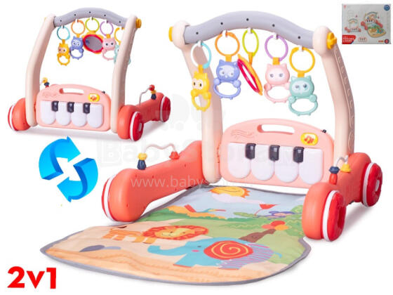 Play mat with BABY WALKER  - 86367 - PINK