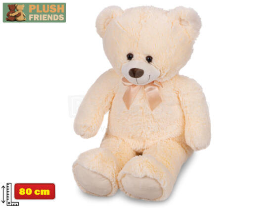 Plush toy  - 02282 - TEDDY BEAR - ECRU - size 80 cm