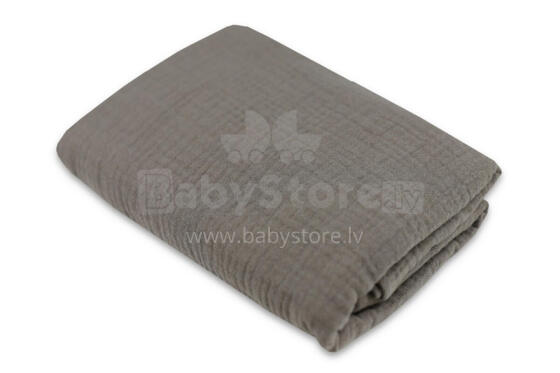 Swaddling blanket / Diaper - 28067 - MUSLIN CRUSHED - size 110x110 - CAPPUCINO