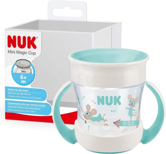 Mini Magic Cup Learning Cup Leak-proof 360° Art.285626 Mini Magic Cup 360 with non-spill handle 6+