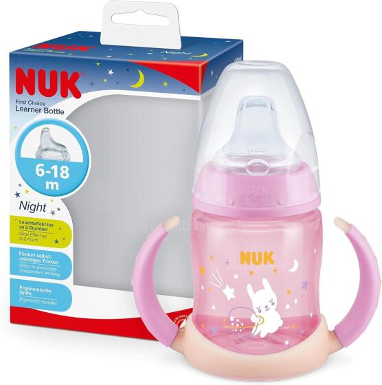 Nuk First Choice Art.285628  Bottle with silicone temperature control teat, 150 ml (6–18 months)