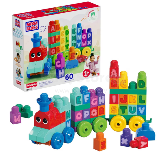 Mega Bloks Building Basics Abc Learning Train Art.964835 Educational train set with alphabet