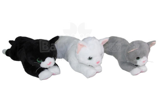 Plush toy - 1326 - CAT with SOUND - 3 colors - size 45 cm