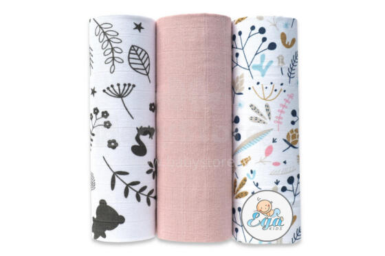 Diaper - SET - 27121 - MUSLIN - EGA - size 60x80 cm  - nr 42