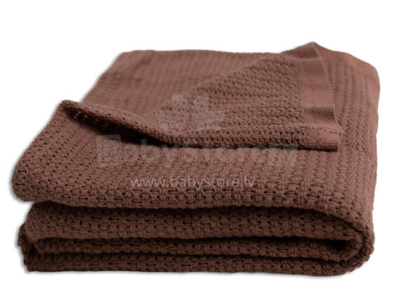 Balnket - TB0511-18 - cotton - LILLY  - size 75x100 - BROWN
