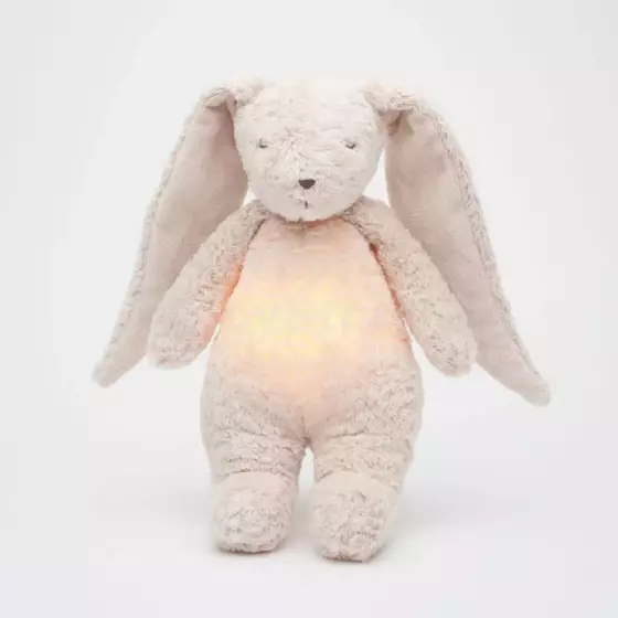 Moonie 2.0 Organic Humming Bunny Art.285918 Rose Children's night light "Bunny", from 0 months.