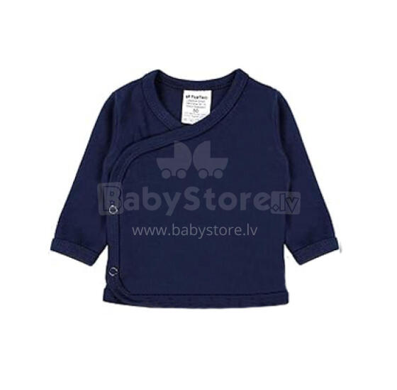 La Bebe™ Long-Sleeved Wrap Shirt for Newborn (1 pc), Art.024672, Size 56, 100% Cotton