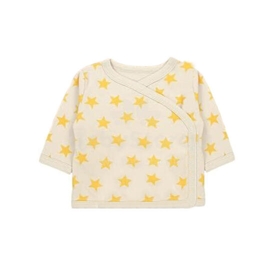 La Bebe™ Long-Sleeved Wrap Shirt for Newborn (1 pc), Art.024621, Size 56, 100% Cotton
