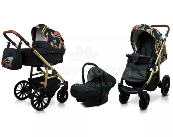 Babylux Aspero Art.286107 Gold Chain Universal 3-in-1 stroller