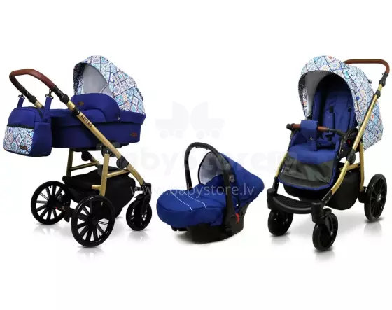 Babylux Aspero Art.286117 Portuguese Tiles Universal 3-in-1 stroller