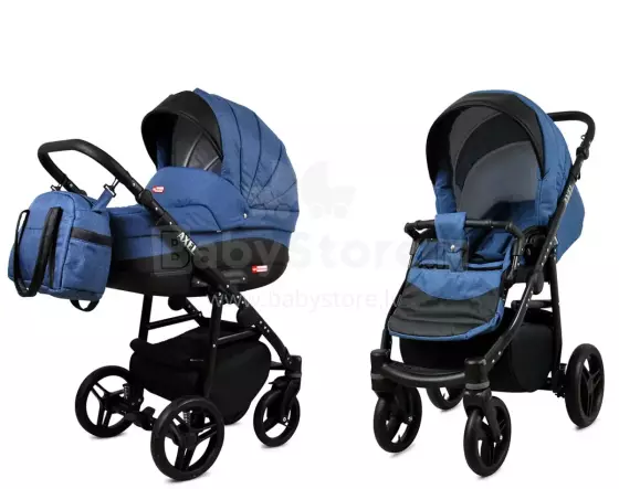 Babylux Axel Art.286126 Jeans Universal 3-in-1 stroller