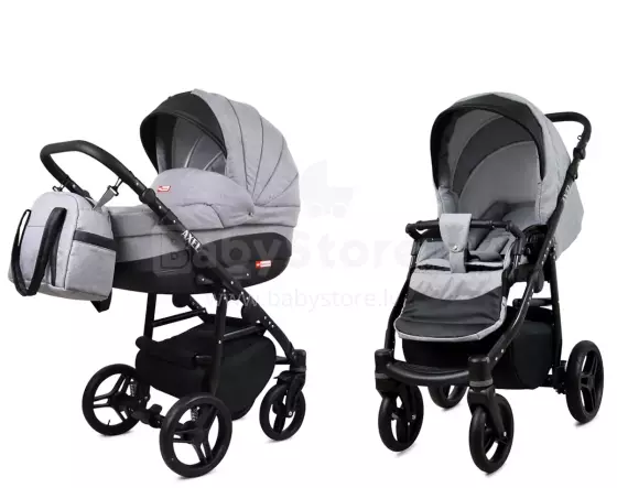Babylux Axel Art.286129 Silver Universal 3-in-1 stroller