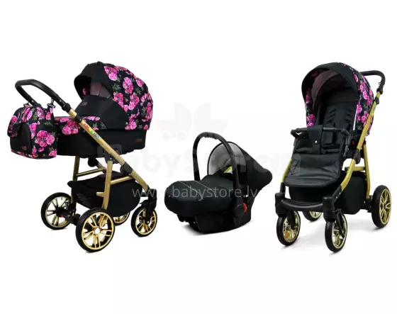 Babylux Color Lux Art.286190 Bouguets Peony Universal 3-in-1 stroller