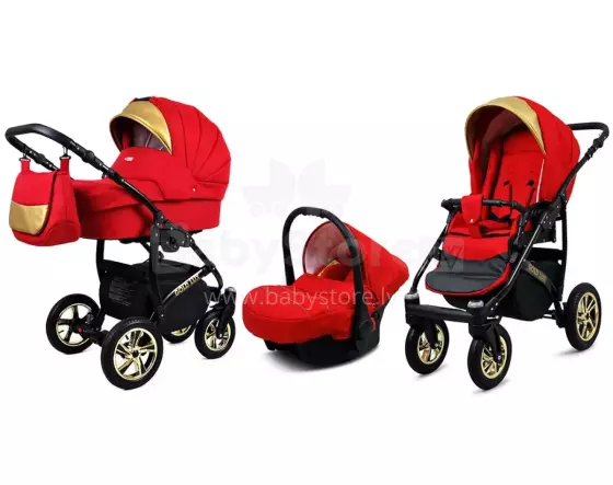 Babylux Gold Lux Art.286212 Scarlett  Universal 3-in-1 stroller