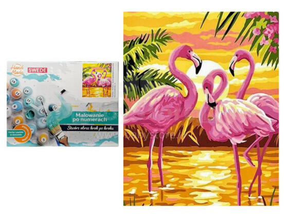 Gleznošana pēc numuriem - 07428 - FLAMINGO