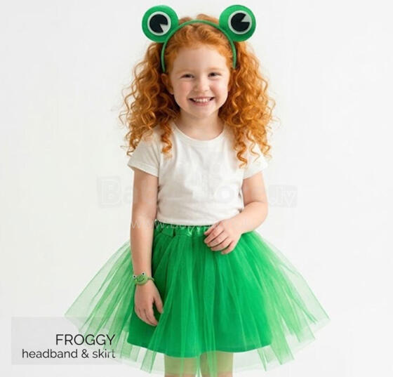 Home Company Froggy Set Art.286314 Karnevāla kostīms  - svārciņi un vārdes ausis,1 gab