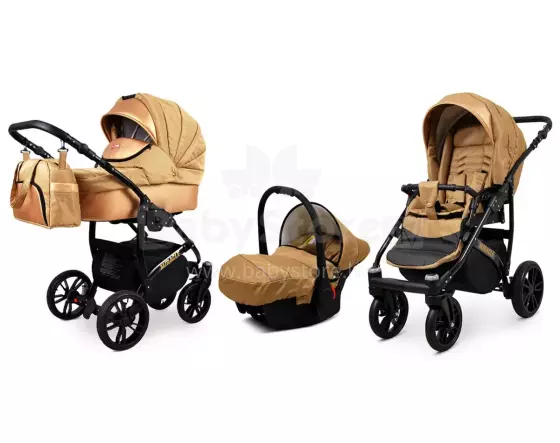 Babylux Miracle Art.286327 Gold Braid Universal 3-in-1 stroller