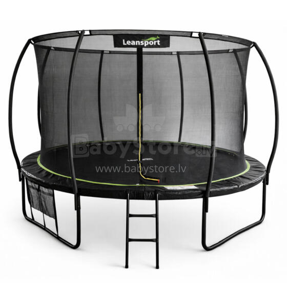 LEAN Garden Trampoline with Inner Net Black and Green 487CM 16FT