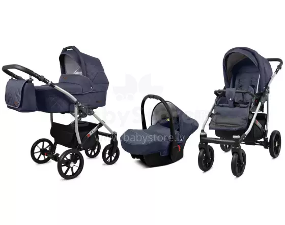 Babylux Qbaro Art.286421 Anthracit Universal 3-in-1 stroller