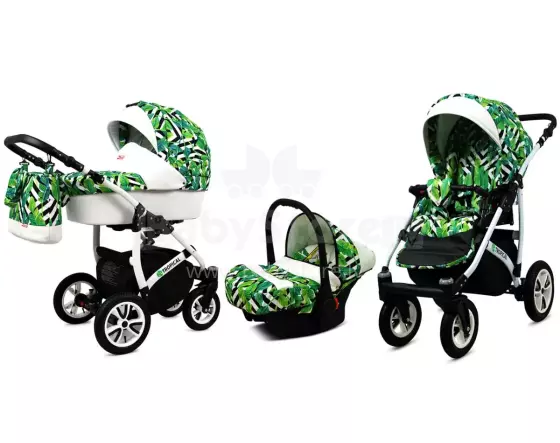 Babylux Tropical Art.286422 Banana Leaf Universal 3-in-1 stroller
