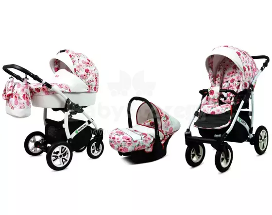 Babylux Tropical Art.286426 Hibiscus Universal 3-in-1 stroller