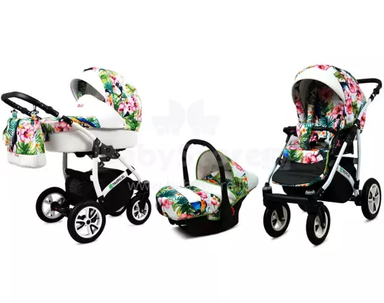Babylux Tropical Art.286430 Toucans Universal 3-in-1 stroller