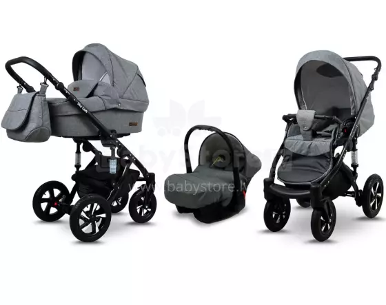 Babylux Sky Lark Art.286435 Grey Flex  Universal 3-in-1 stroller