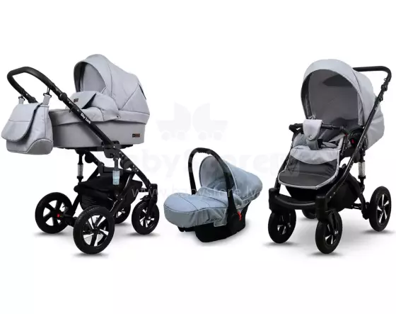 Babylux Sky Lark Art.286440 Silver Flex  Universal 3-in-1 stroller