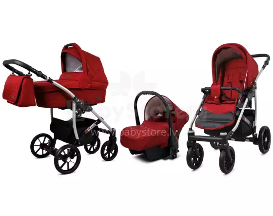 Babylux Qbaro Art.286463 Chili Universal 3-in-1 stroller