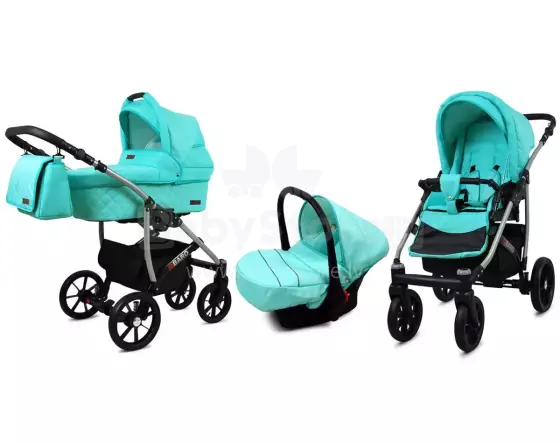 Babylux Qbaro Art.286466 Mint Universal 3-in-1 stroller