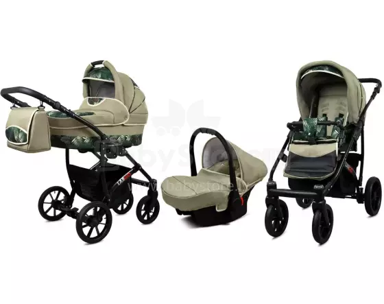 Babylux Largo Art.286481 Fern Leaf Universal 3-in-1 stroller
