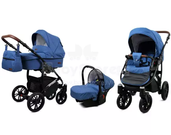 Babylux Optimal Art.286494 Blue Flex  Universal 3-in-1 stroller