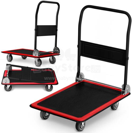 HM-506 Black-Red Platform Transport Trolley