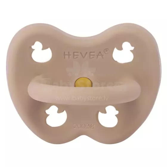 Hevea Natural Rubber Pacifier  Art.210831 Tan Beige  anatomical 3-36 month