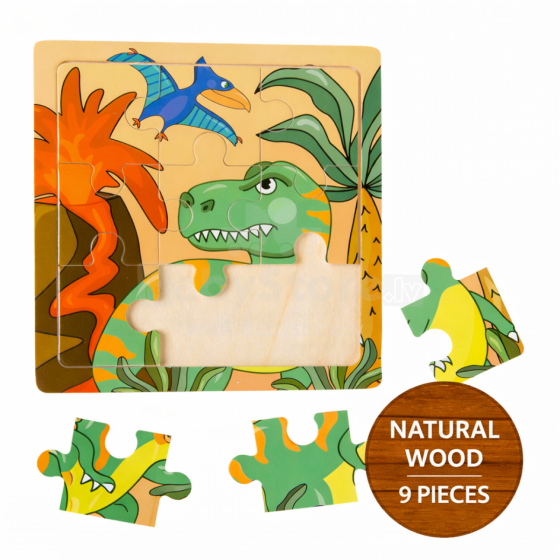 Happy Toys Mini Wooden Puzzle  Art.8101 Mini koka puzzle 9gb.