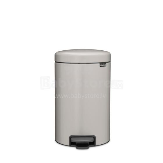 BRABANTIA atkritumu tvertne ar pedāli NewIcon, 12 l, Soft Grey