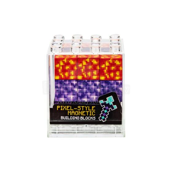 Magnetic building block toy set, 27 pieces