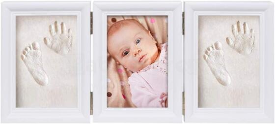 BabyIn Picture Frame Imprint Set Art.287123 Hand and Foot print