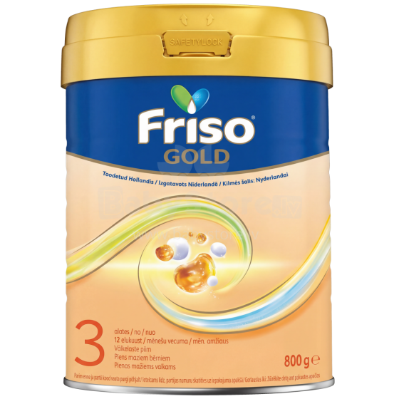 Frisolac® Gold 3 New Formula Art.287204 молочная смесь - диетическое питание для детей от 12+ мес. 800г