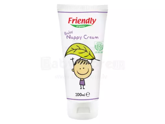 Friendly Organic Nappy Cream Art.287227 diaper cream with shea butter and zinc oxide 100 ml