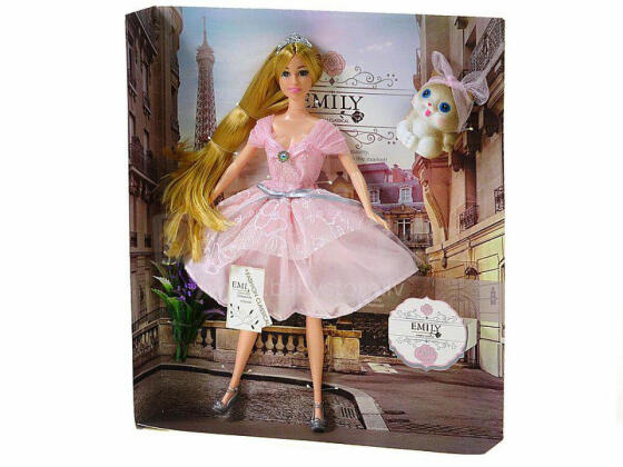 LALKA EMILY AR KAĶIEM 29 CM