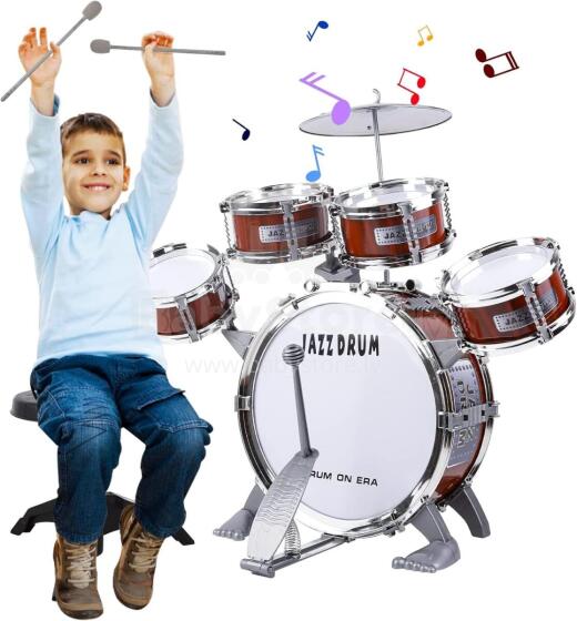 Kidsworld Musical Instrument Drum  Art.287558 drum set for young musicians