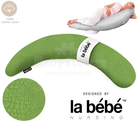 La Bebe™ Moon Cotton Maternity Pillow Art. 5-171 Wild Life. Large pregnancy pillow with Memory Foam filling (especially soft and quiet filling)