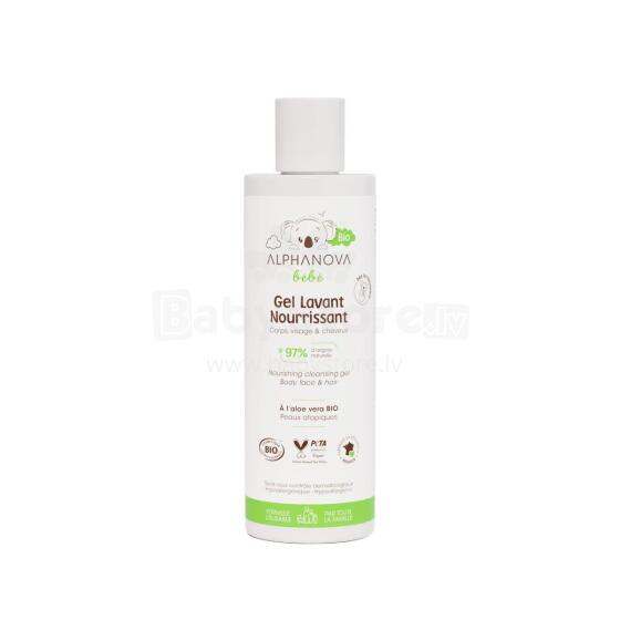 Alphanova Bebe Shower Gel Art.287576 mitrinošs ķermeņa mazgāšanas gels bez smaržvielām sausai un atopiskai ādai, 200ml