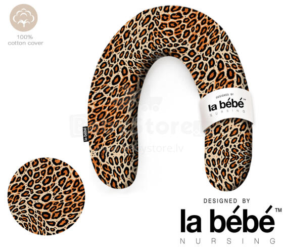 La Bebe™ Rich Maternity Pillow Art. 5-170 Wild Life. Nursing Pillow 30x104 cm
