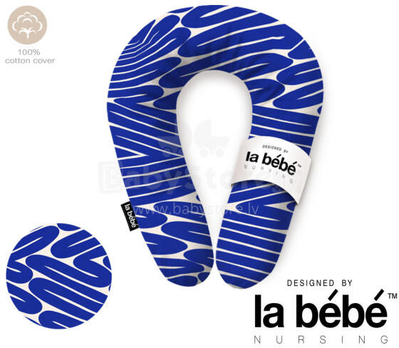 La Bebe™ Snug Maternity Pillow Art. 5-172 Wild Life. Pillow for Baby Sleep & Feeding, 20×70 cm